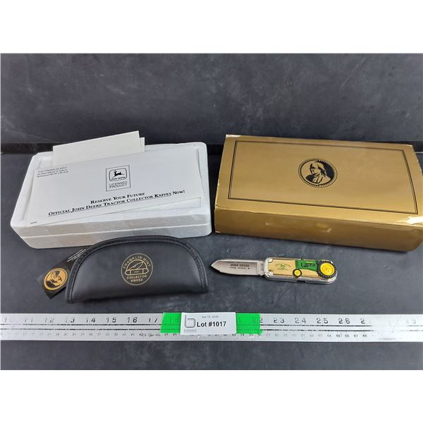 John Deere 1948 Model Franklin Mint Pocket Knife w/Case