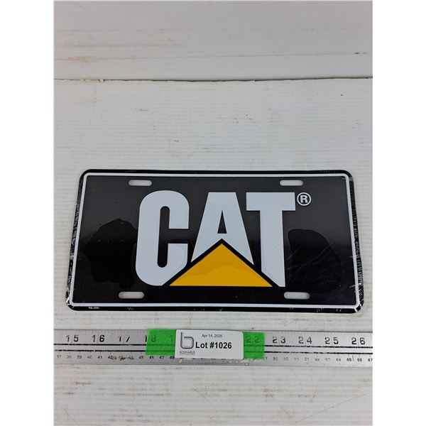 CAT Front License Plate