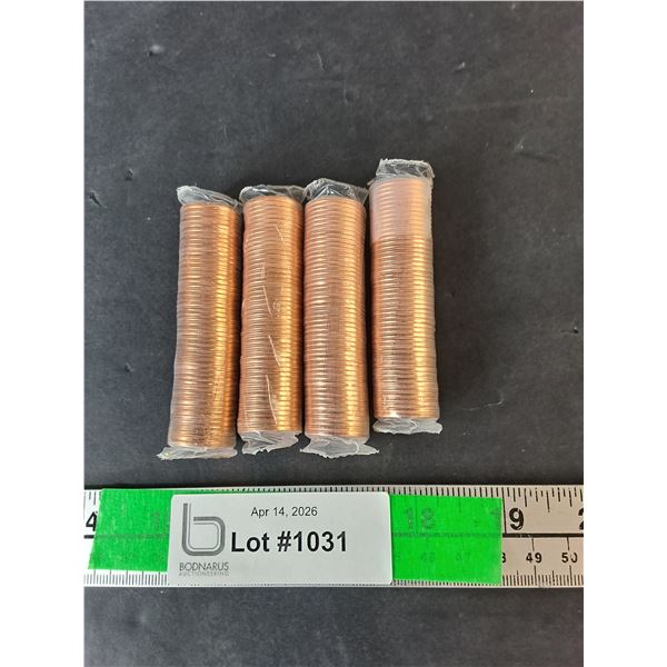 (4) Rolls of Canadian Pennies- 2011 & 2012