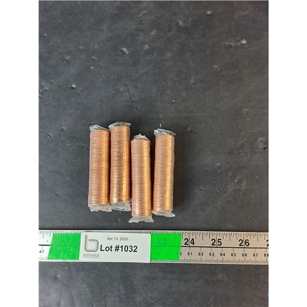 (4) Rolls of Canadian Pennies- 2011 & 2012