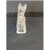 Image 3 : Glass Yorkshire Terrier Paperweight 4" Long