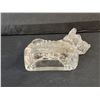 Image 4 : Glass Yorkshire Terrier Paperweight 4" Long