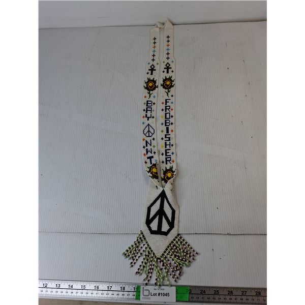 Beaded Native American Necklace 27.5"