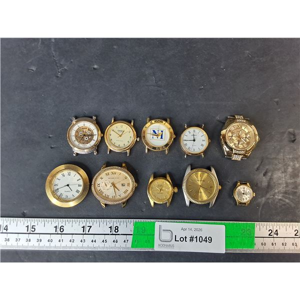 (10) Watch Faces- Guess, Rolex, Michael Kors, Misc. As is, Cannot Authenticate