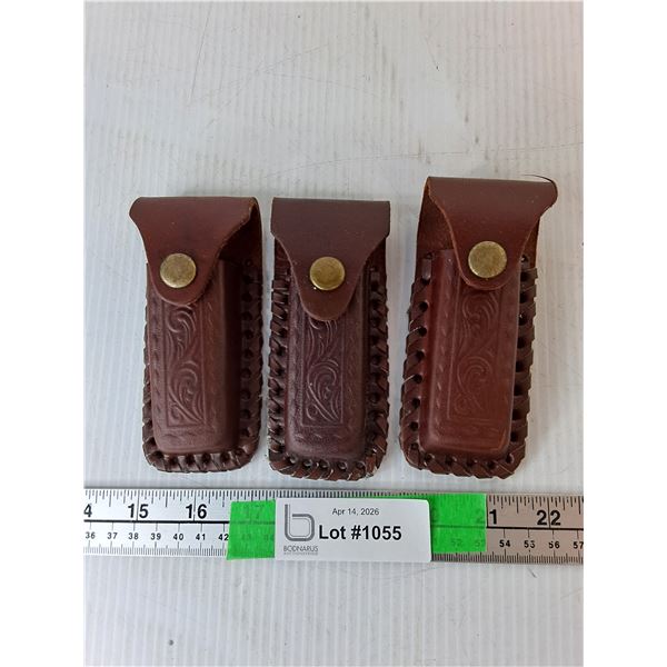 (3) Leather Sheaths