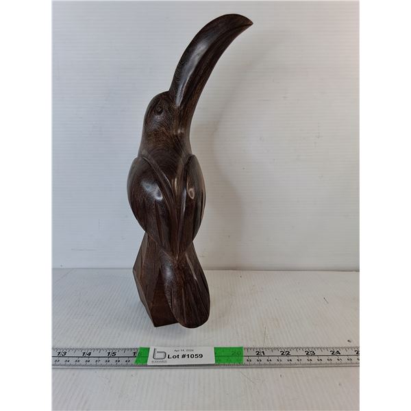 Wooden Toucan Figurine 13.5"