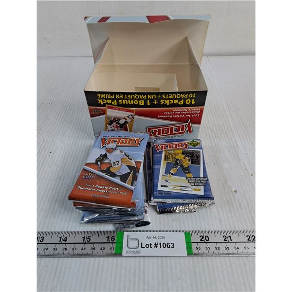 (11) 2010-11 Upper Deck,(5) 2005-06 Upper Deck Hockey Cards-Opened and left in Package-cannot authen