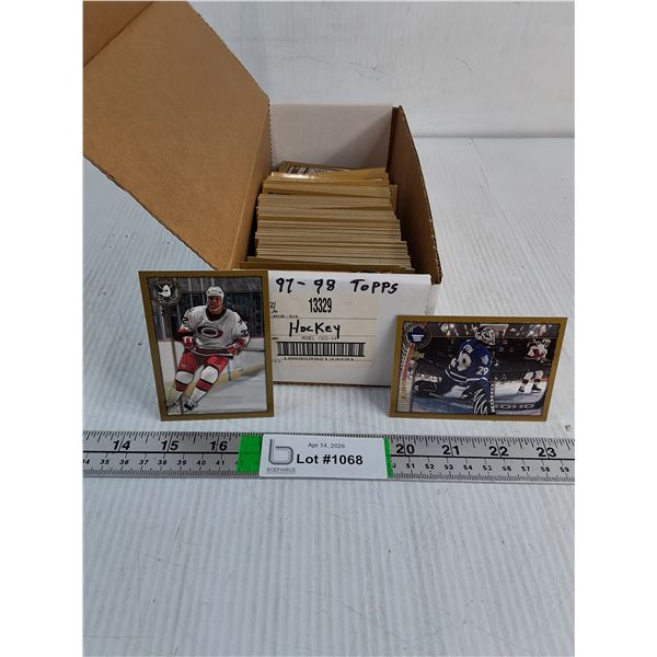 Box of 1997-98 Topps Hockey Cards-cannot authenticate