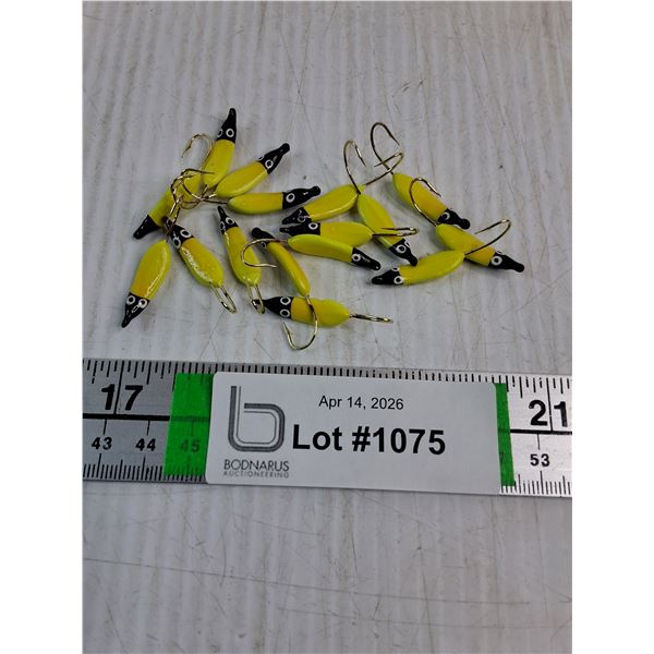 (16) Bright Yellow Custom Made Small swimmers-Glo in the Dark-Double Coated