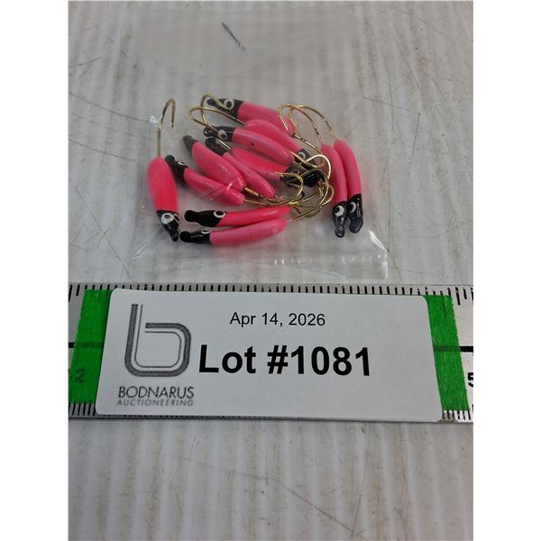 (12) Bright Pink Glo in the Dark Small Swimmers