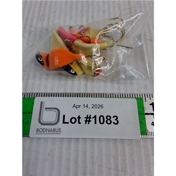 (8) Assorted Colored Wobble Jigs-Custom Made-Glo in the Dark