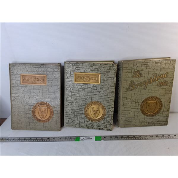 The Greystone University of Saskatchewan Yearbooks- 1960/61/63