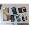 Image 1 : (4) Calculators- Two Power on, Geometry Sets, Pirate Keychain, Misc.