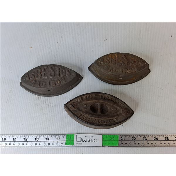 (3) Vintage Sad Irons