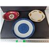 Image 1 : (3) Decorative Ceramic Plates/Trays Up to 12"