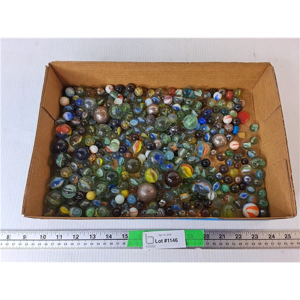 Lot of Mostly Glass Marbles