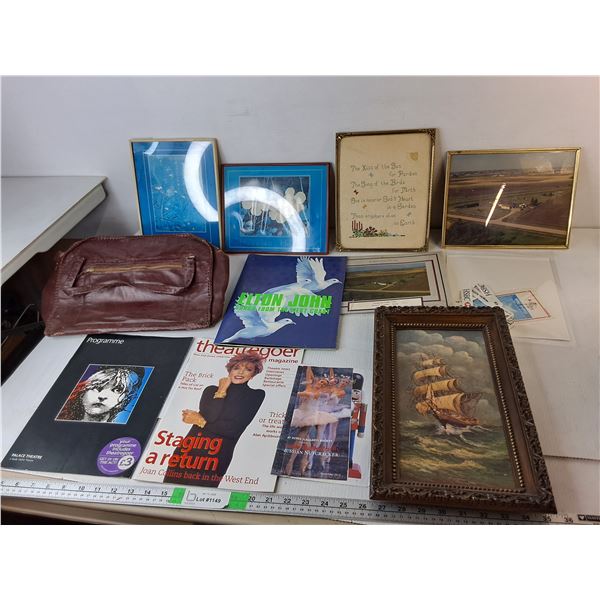 Aerial Farm Photos, Framed Sailboat Print, Elton John Book, Misc.