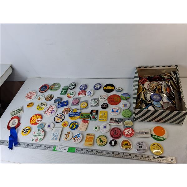 Retro Pins- Mohawk Nation, Weyerhauser, Moose Jaw, Misc.