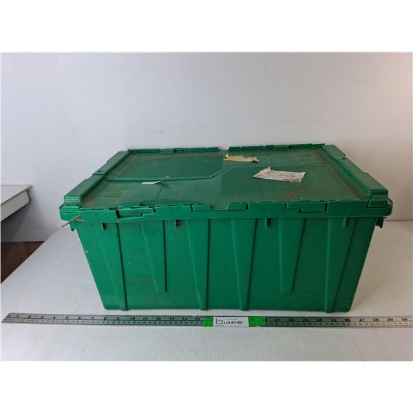 Plastic Storage Tote 21.75" x 15" x 9.75"- As Is - PICK UP ONLY