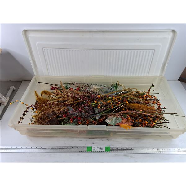 Artificial Branches, Berries, Plastic Container w/Lid 33" x 16" x 6" - PICK UP ONLY