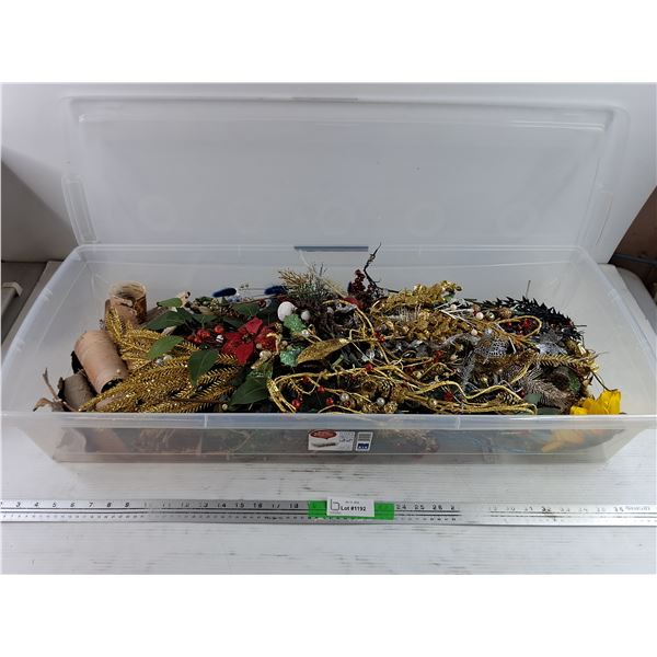 Decorative Branches & KIS Plastic Container w/Lid -  PICK UP ONLY