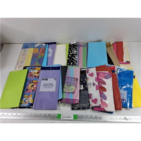 Assorted Gift Wrap & Tissue Paper