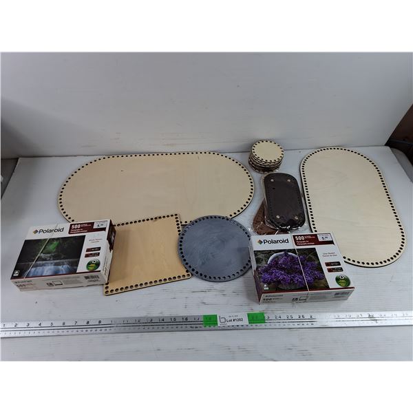 (2) 500 pc Jigsaw Puzzles - As Is, Assorted Crafting Supplies - PICK UP