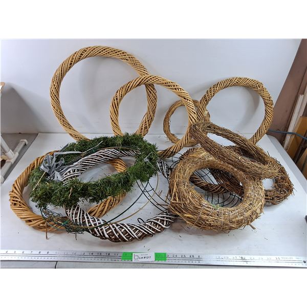 Grapevine & Faux Pine Wreaths - PICK UP