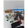 Image 2 : Pinecone, Plastic Ribbon, Electrical Tapes, Christmas Magnets, Misc