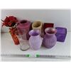 Image 1 : Assorted Glass & Ceramic Vases, Artificial Flower - PICK UP