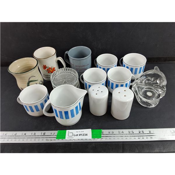 Salt & Pepper Shakers, Ceramic Mugs, Coffee Cups, Cream & Sugar Set, Tea Light Holder, Vase
