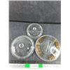 Image 1 : (3) Glass Lids - 9", 8", 6"