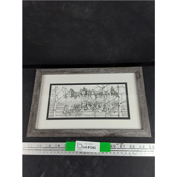 Framed The Wild Ones Print by Bernie Brown 13" x 8"