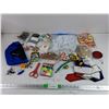Image 1 : Beach Ball, Crayola Scissors, Small Bag, Assorted Games, Misc