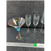 Image 2 : (2)  Martini Glasses & Glass Goblets - PICK UP