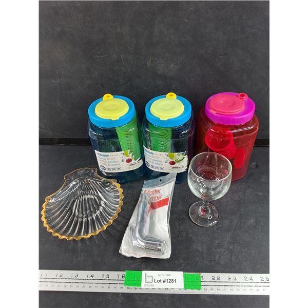 Flavour Infusers, Master Plumber Sink Spray Head, Goblet, Sea Shell Plate