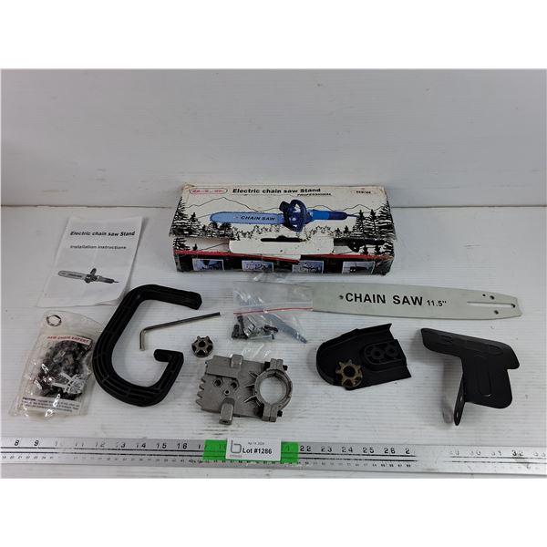 Electric Chainsaw w/Stand - Needs Motor - As Is