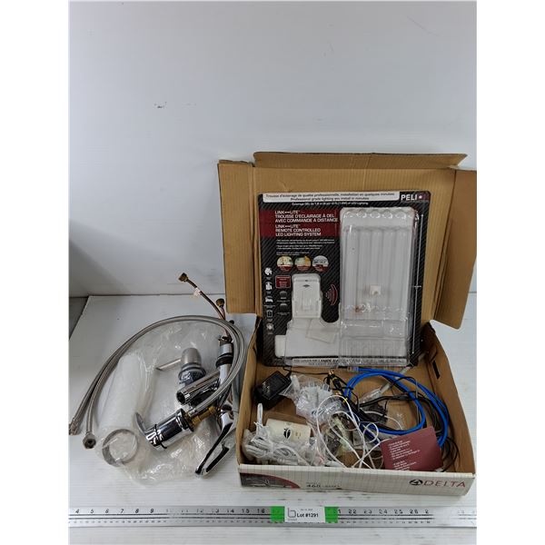 (2) Sink Faucets & Link Lite Remote Controlled LED Lighting System - As Is