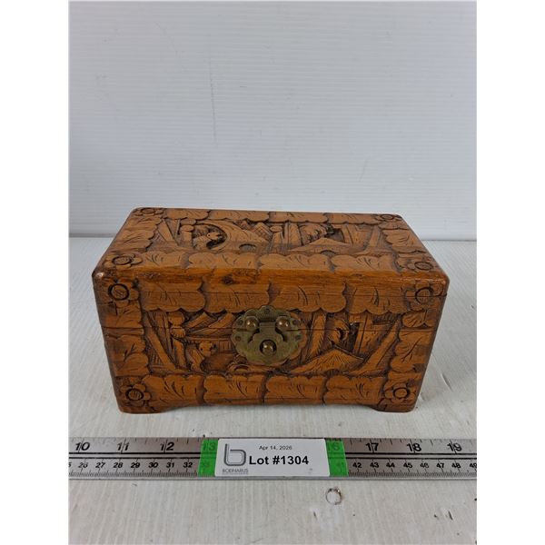 Wooden Jewelry Box - 8" x 4" x 4"