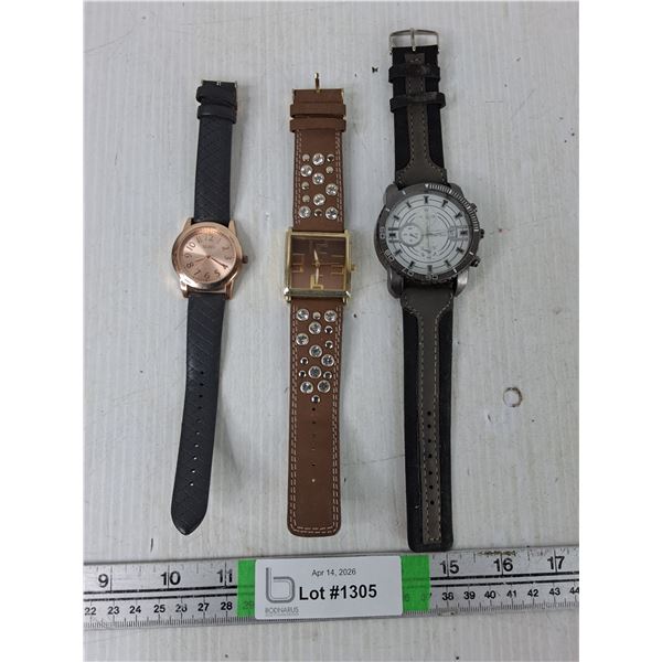(3) Watches - Womens & Mens, As Is