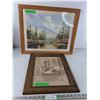 Image 1 : (2) Landscape Print & Adult Farm Print