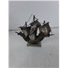 Image 6 : (3) Various Sail Boats - Sea Shell, Metal, Wooden - PICK UP