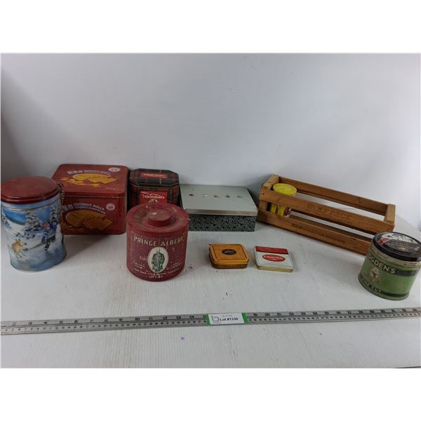 Various Vintage Tins - Tim Hortons, Prince Albert, Craven "A"