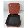 Image 2 : (2) Cinnabar Decorative Storage Boxes