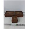 Image 1 : (3) Wooden Decorative Boxes