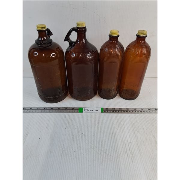 (4) Vintage Javex Bottles - PICK UP