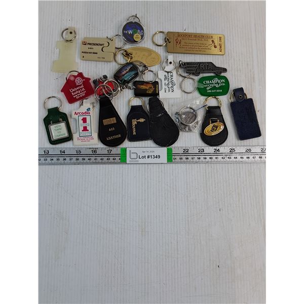 Vintage Assorted Advertising Keychains