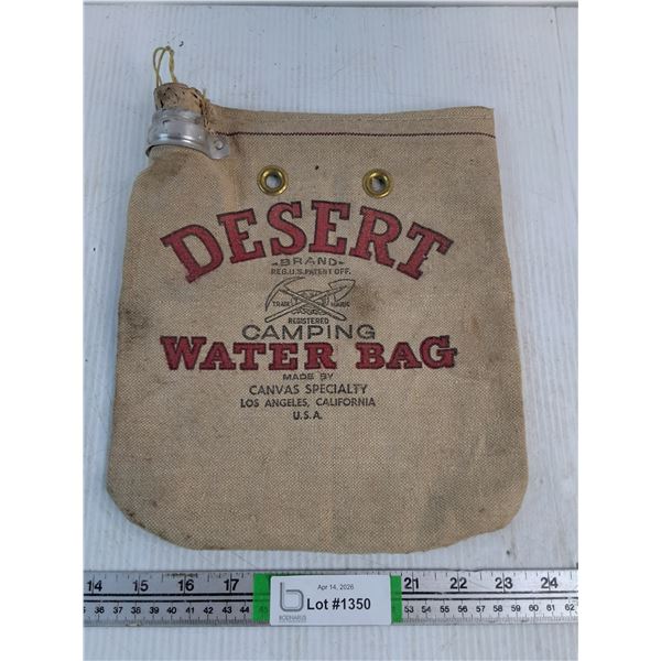 Vintage Desert Camping Water Bag