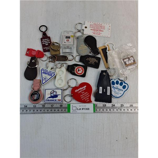 Vintage Assorted Advertising Keychains
