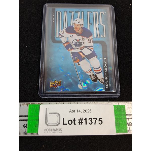 (1) Connor McDavid Silver Blue Dazzler Card-cannot authenticate